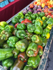peppers at the farmers market