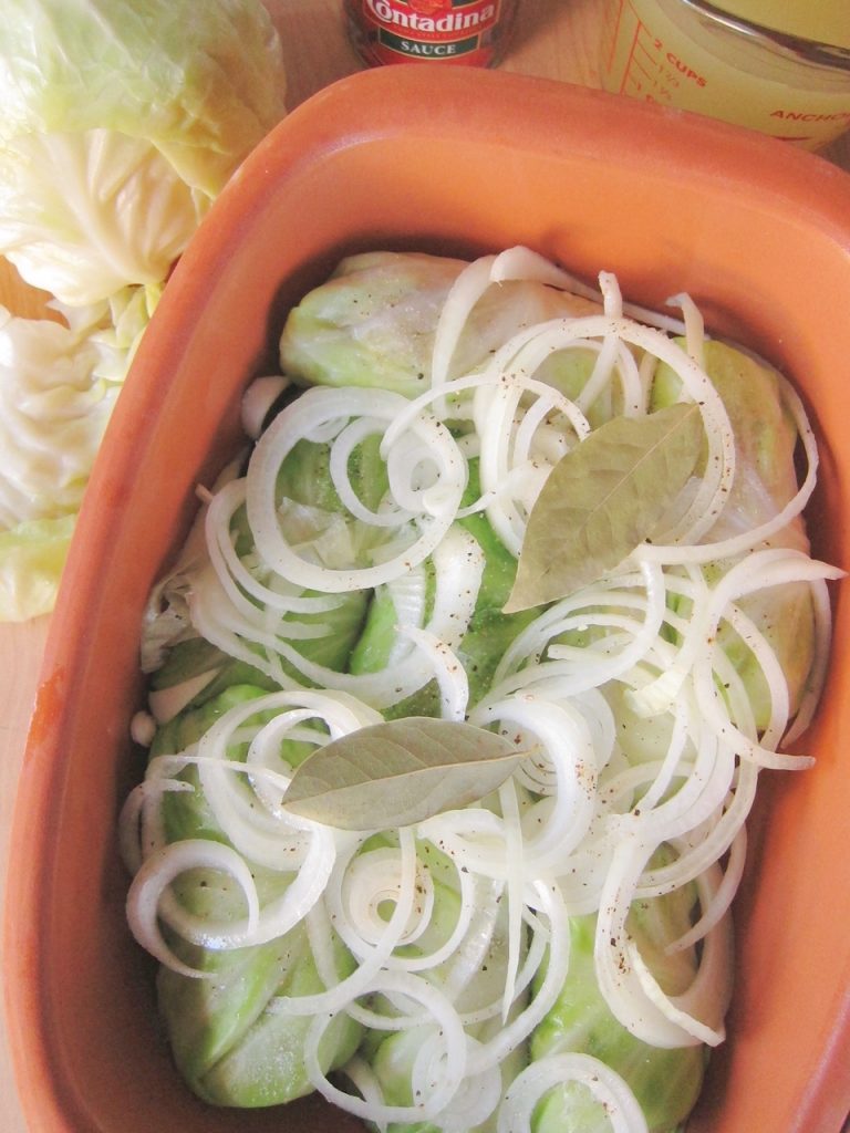 preparing Delicious Cabbage Rolls