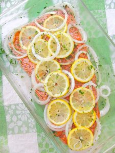 Baked Salmon With Lemon and Herbs