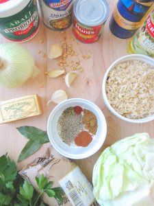 ingredients for cabbage rolls