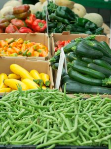 zucchini at the farmers market