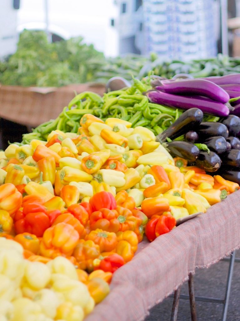 peppers at the farmers market