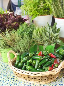 spicy peppers in a basket