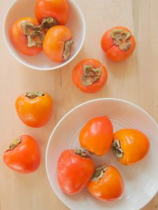 Fuyu and Hachiya persimmons