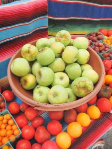 apples at the farmers market