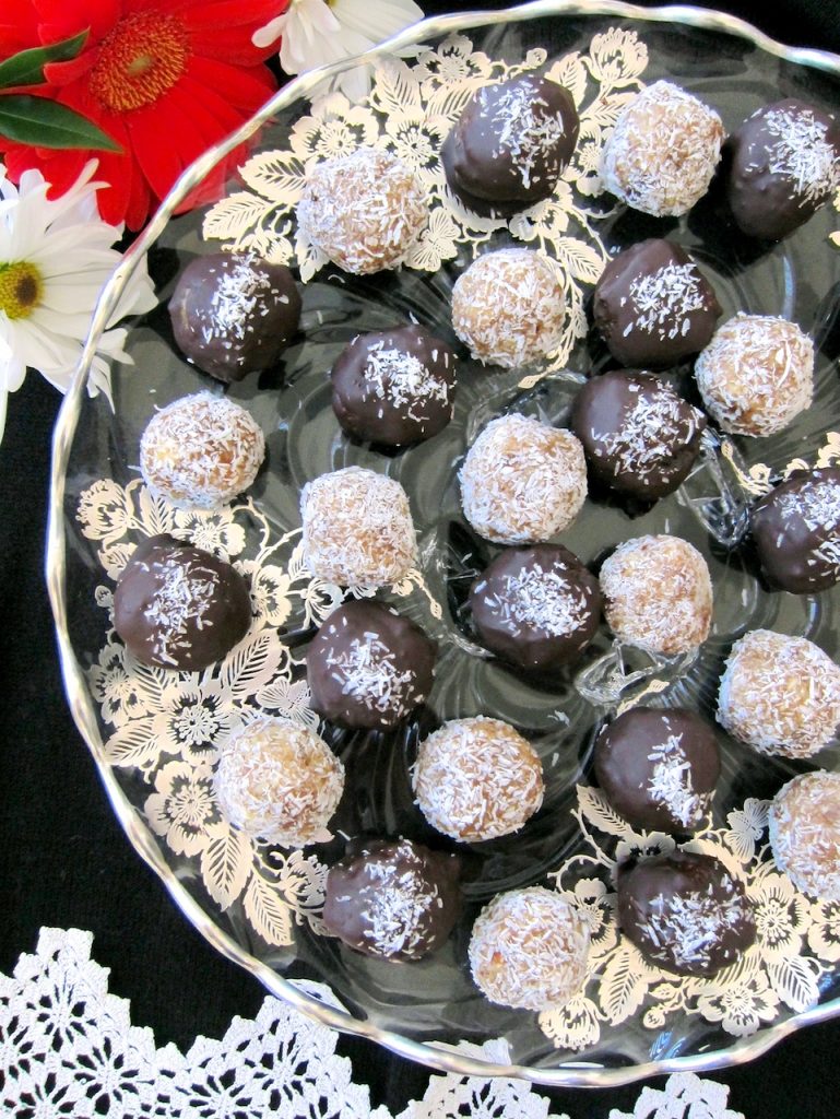 Coconut, Date and Walnut Candy