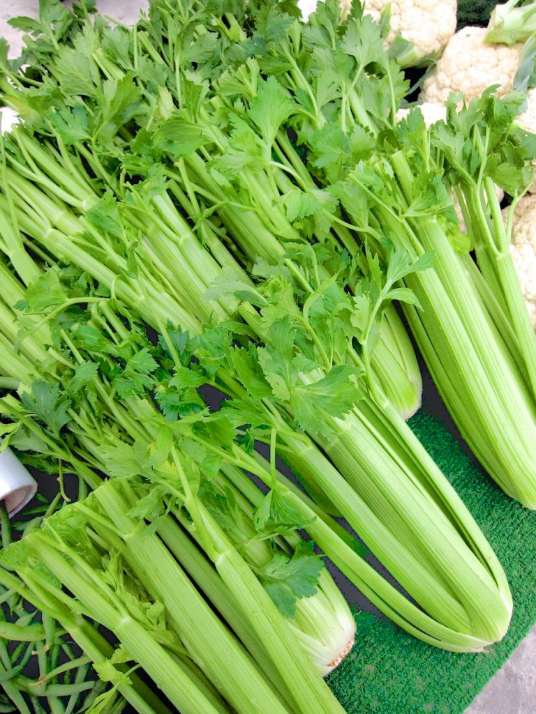 celery at the farmers market