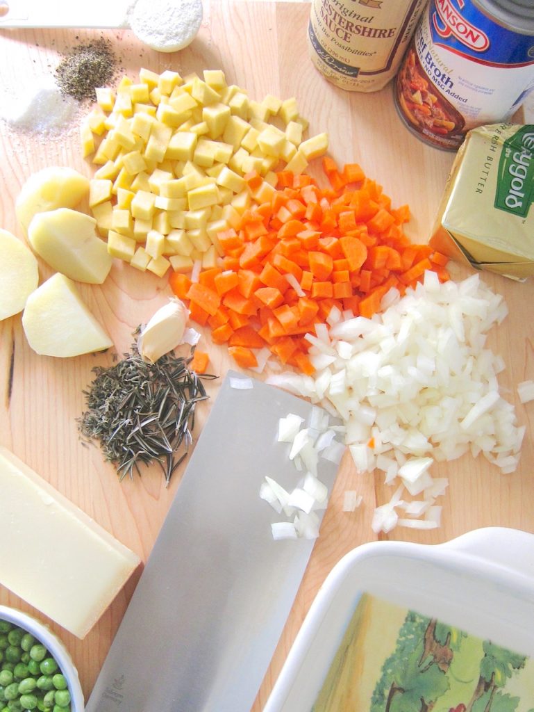 ingredients for Shepherd's Pie