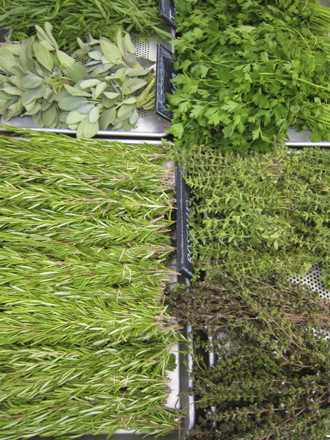 rosemary, thyme