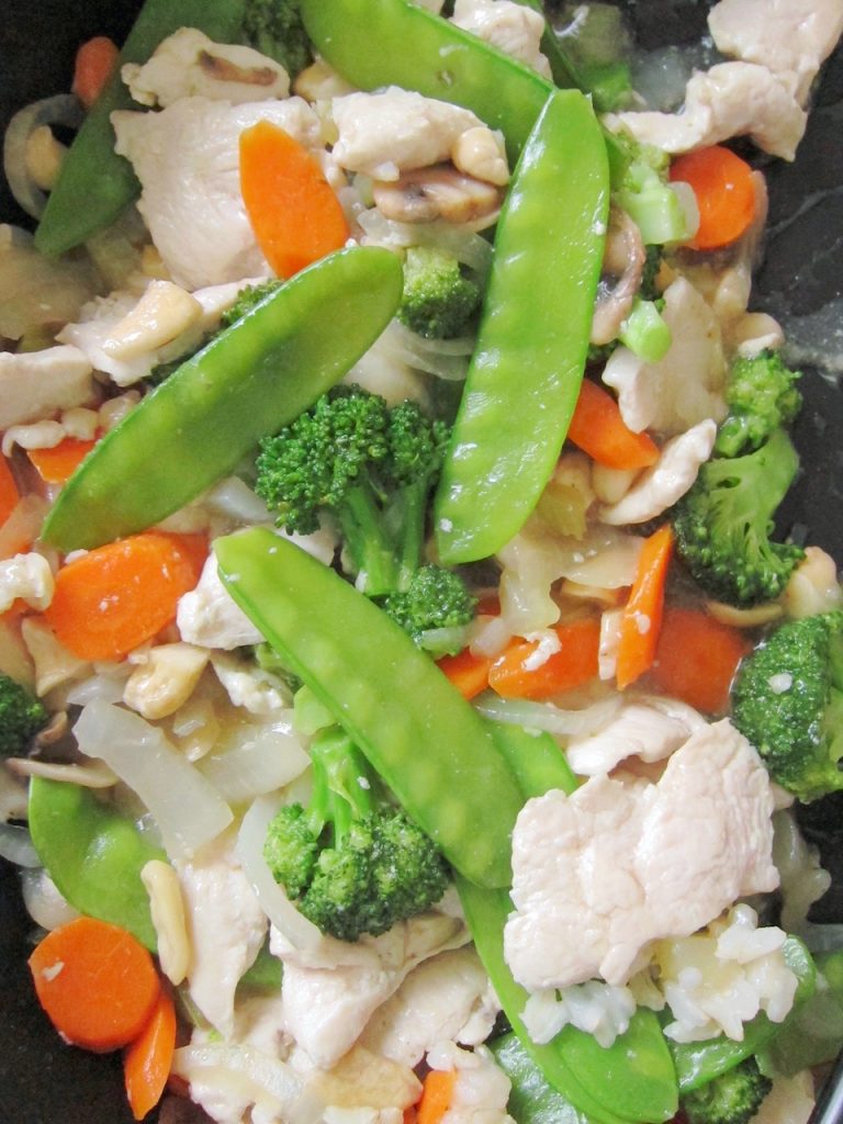 simple Chinese chicken and vegetables