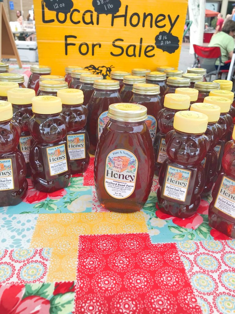 honey at the farmers market