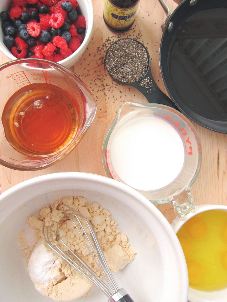 ingredients for Fresh Berry Tea Cakes