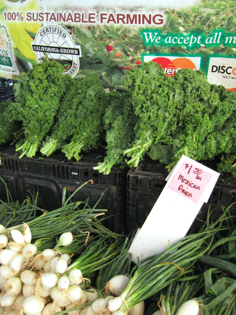 Kale at the farmer’s market