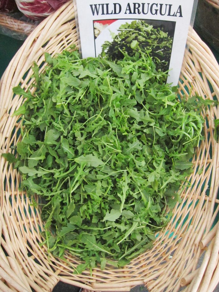 arugula at the farmers market