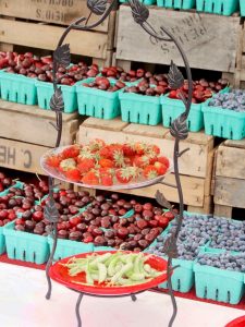 cherries at farmers market