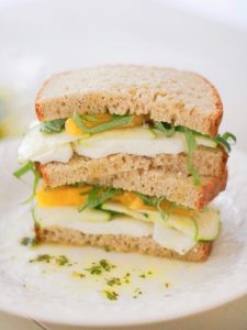 Tomato, Fresh Mozzarella and Basil Tramezzino With Herbed Oil