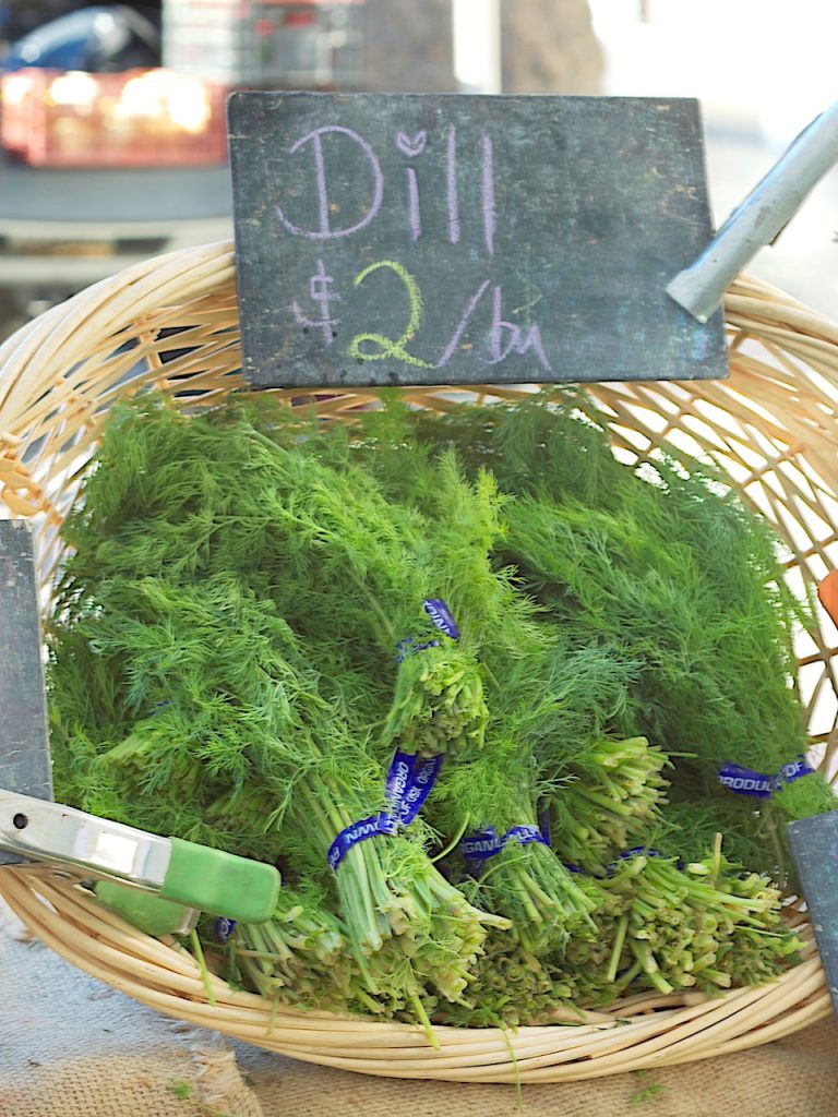 dill at the farmers market