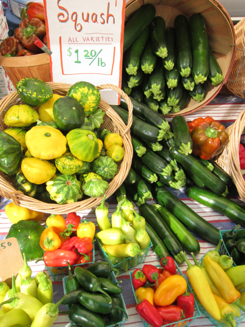 Squash at the farmer’s market