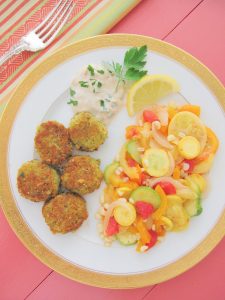 Falafels with Italian Garden Sauté