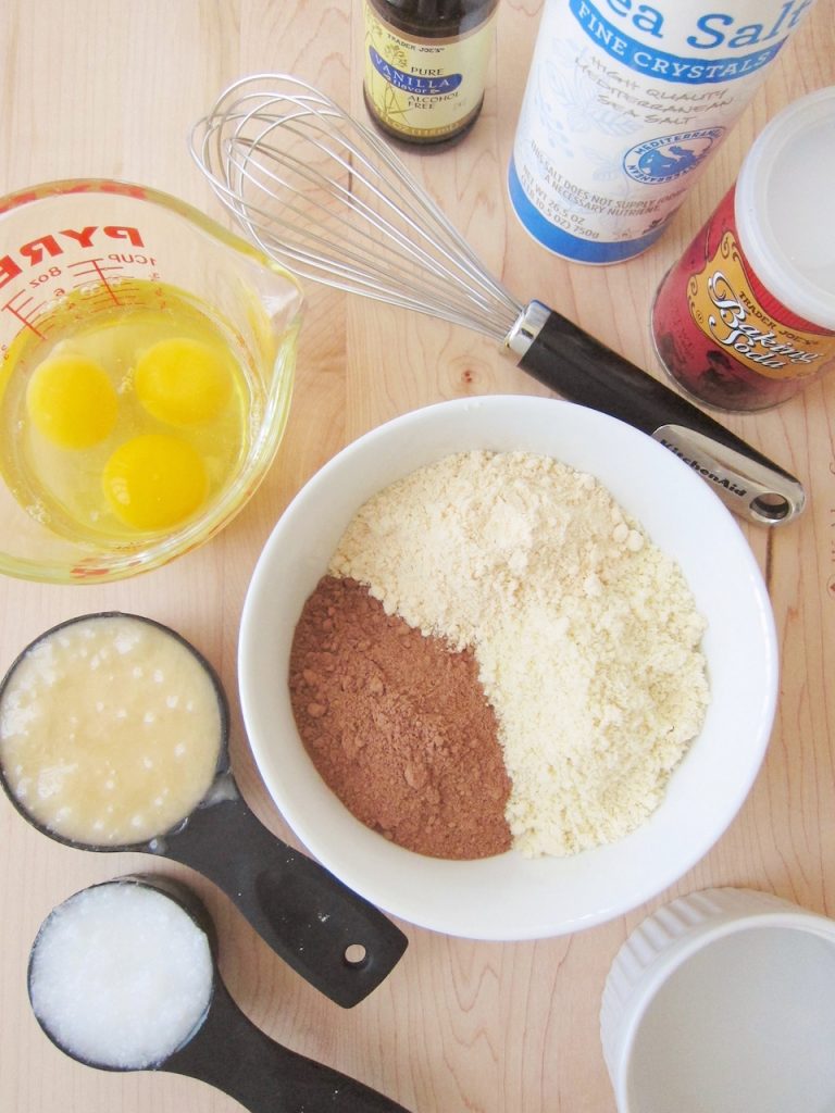 ingredients for chocolate cupcakes