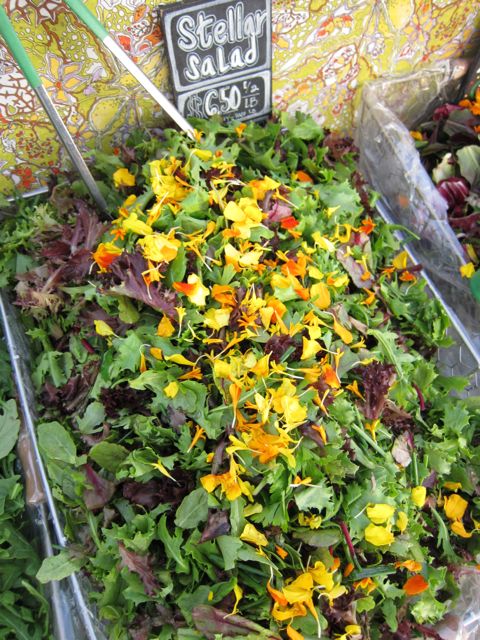 edible flowers lettuce mix
