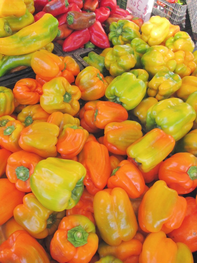 peppers at farmers market