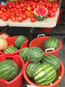 watermelon at the farmers market