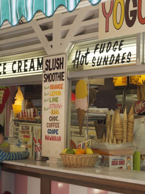 farmers market ice cream stand