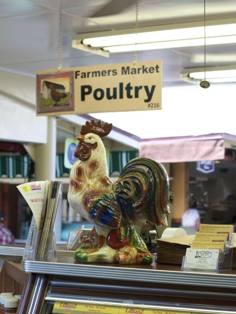 poultry merchant at Farmers Market