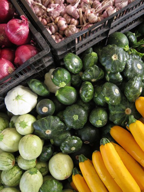 squash at farmers market
