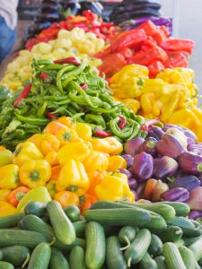 peppers at the farmers market