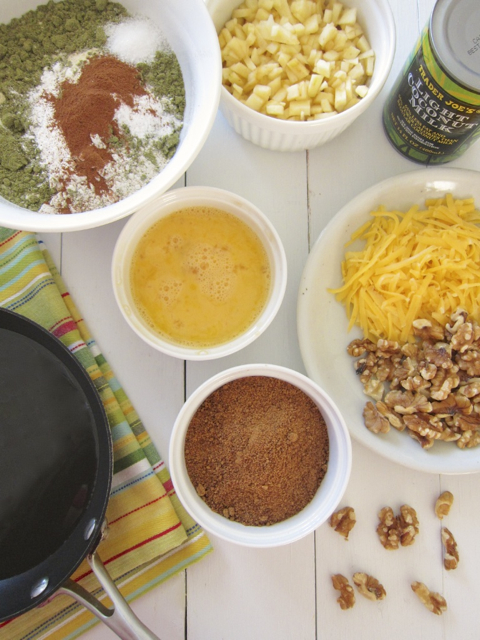 Ingredients for apple tea cakes