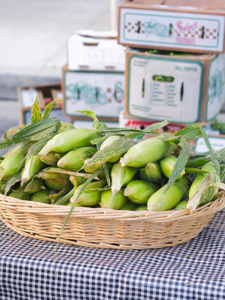 corn at the farmers market