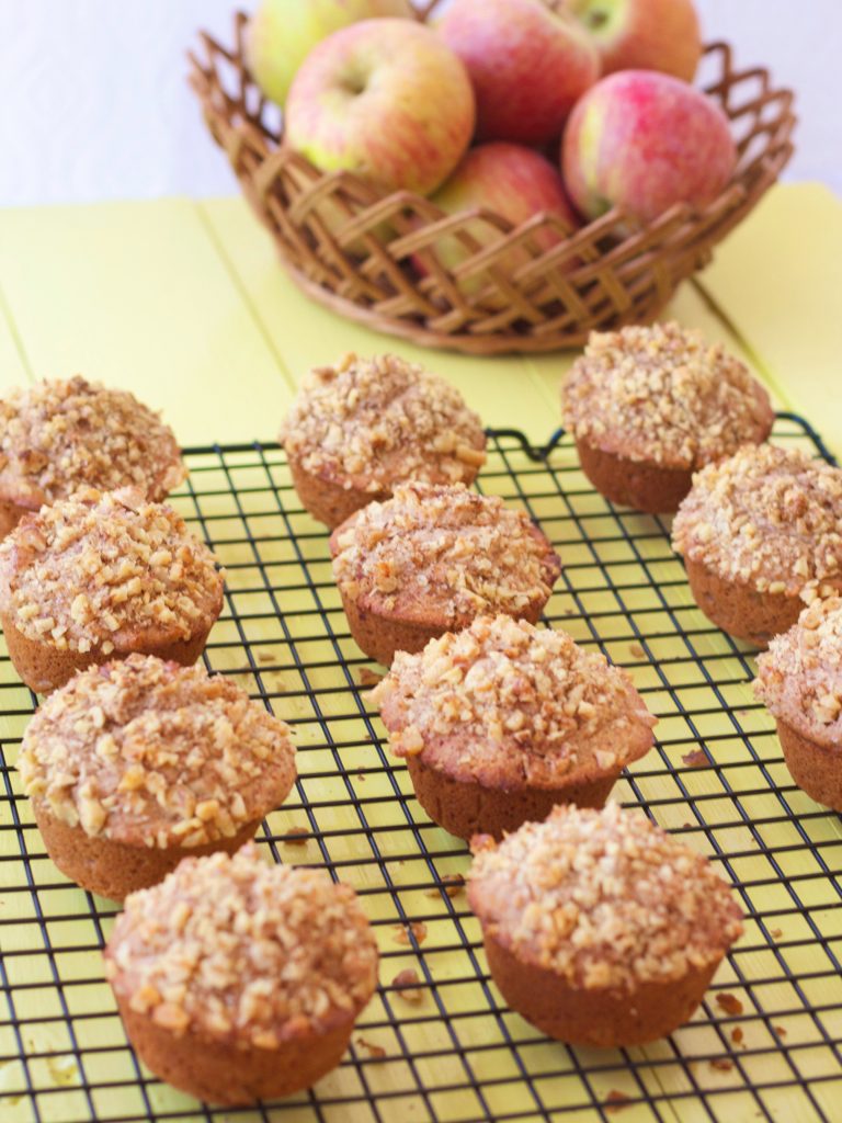 gluten-free apple and cheddar tea cakes