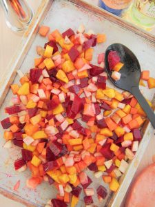 Roasted Beets and Sweet Potatoes