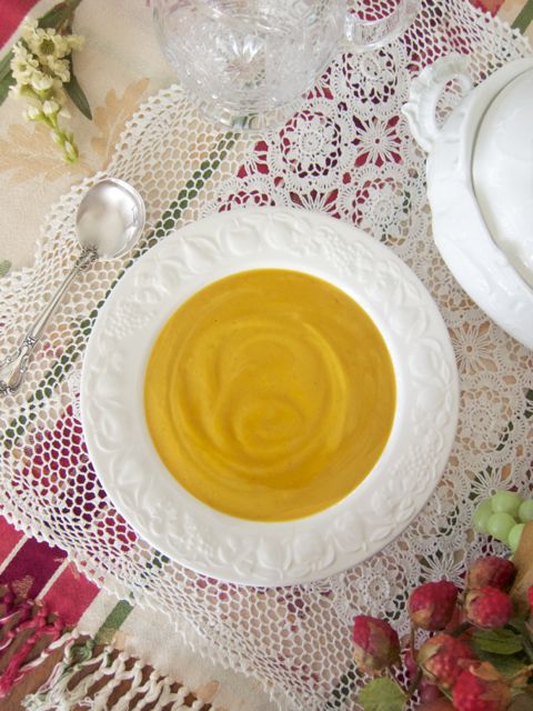 Delicata Squash and Sweet Potato Bisque