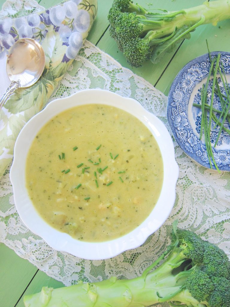 Broccoli and Cauliflower Bisque