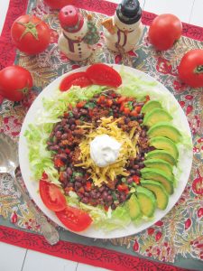 Taco Salad With Black Bean Salsa