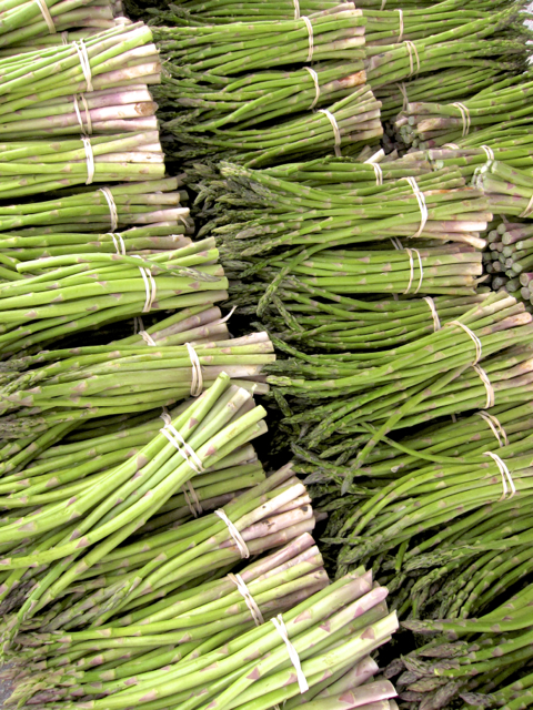 asparagus at farmers market