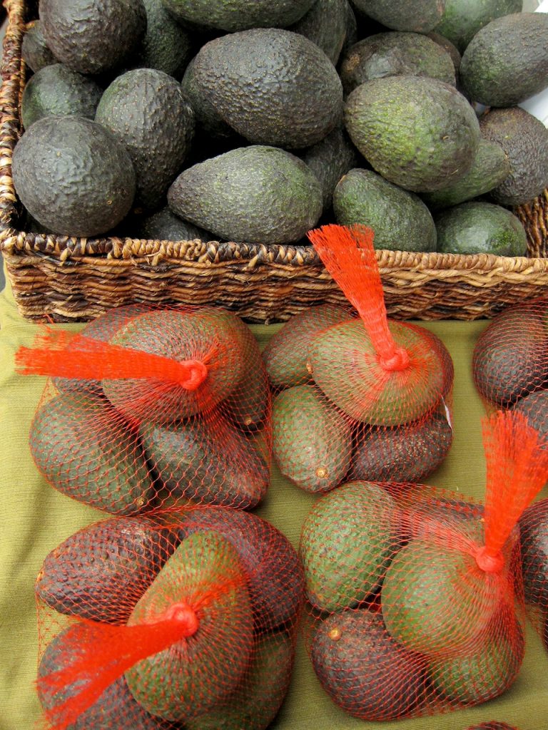 avocados at the farmers market