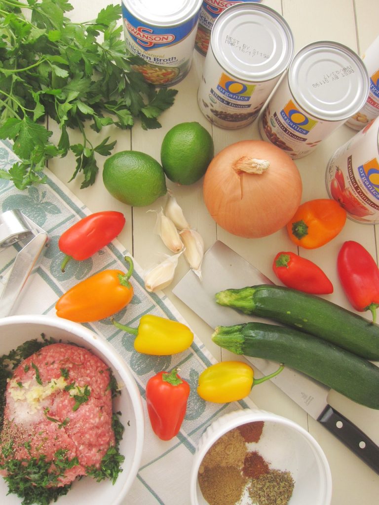 ingredients for Mediterranean Chili