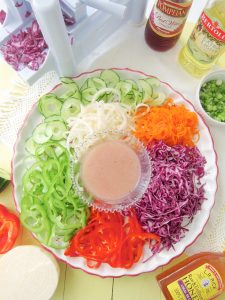 ingredients for Rainbow Cole Slaw