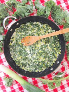 Creamed Kale With Leeks