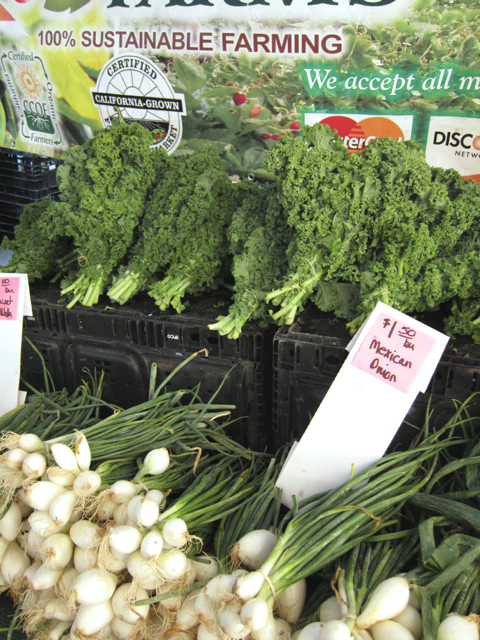 kale at farmers market