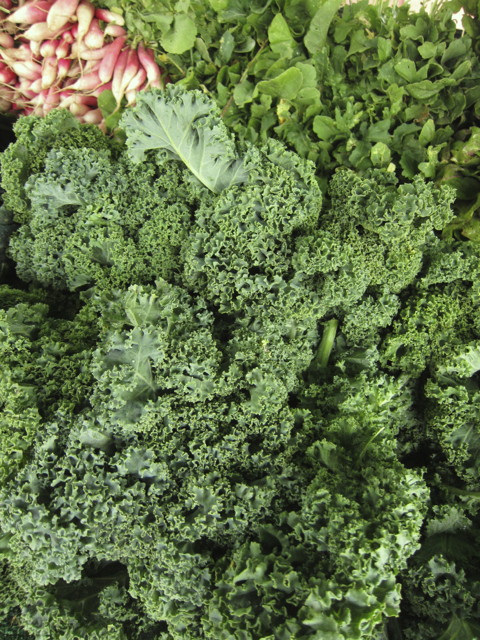kale at farmers market