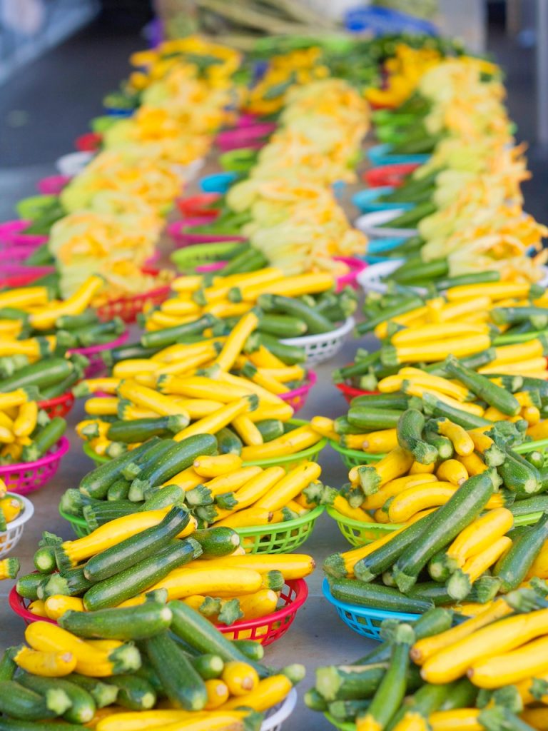 zucchini at farmers market