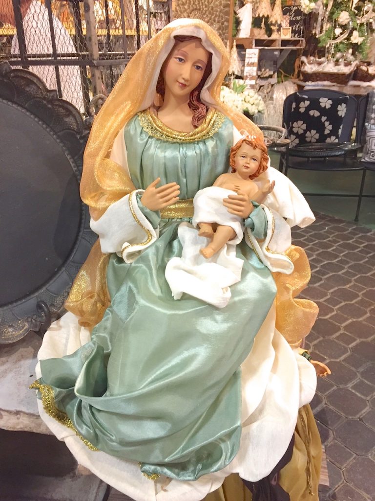 Mary and Jesus decor
