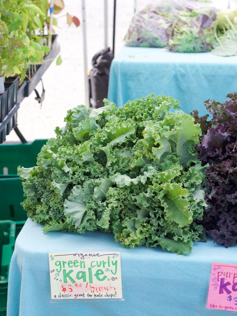 kale at farmers market