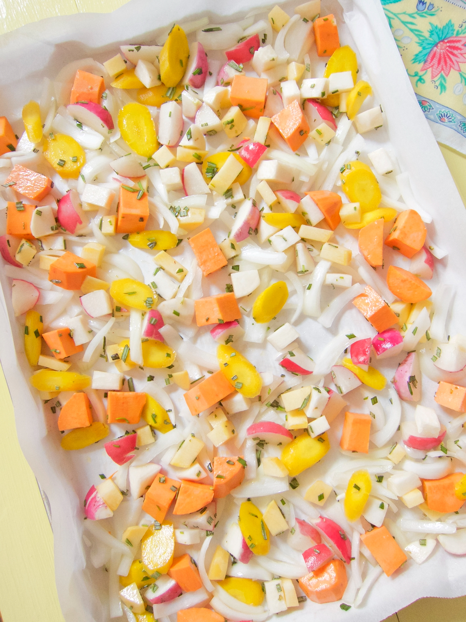 Roasted Sweet Potato, Turnip, Carrot and Radishes Dolly’s Kettle