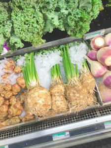 celery root at the market